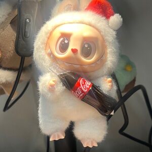POP MART Labubu Coca-Cola Plush Toy , like new without tag and box